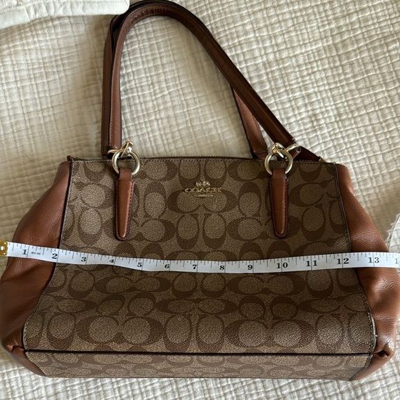 Coach Christie Carryall Signature Khaki Brown - Picture 5 of 17